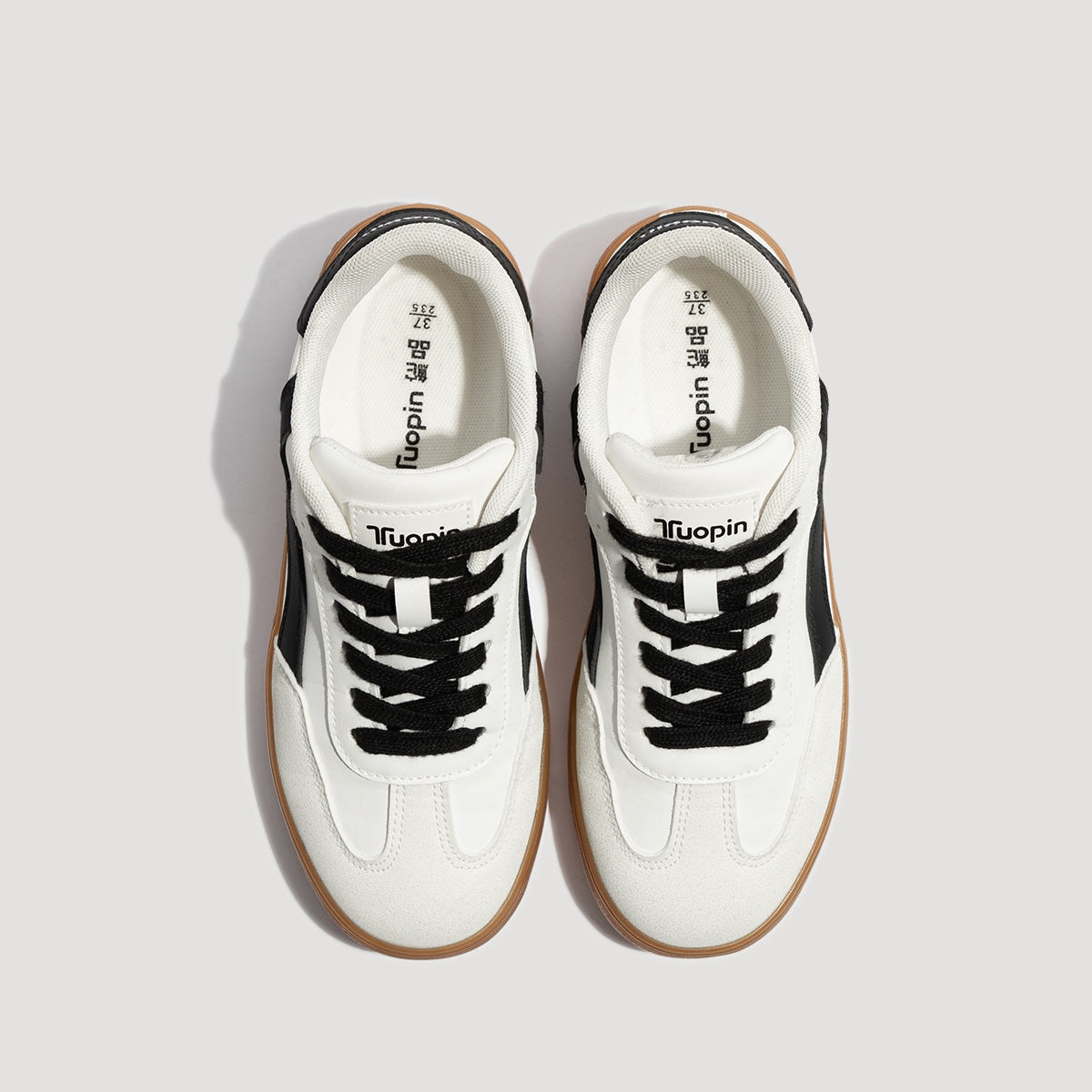 The Varsity Sneakers ivory noir